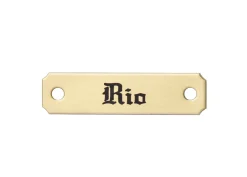 2" Notched Corner Bridle Nameplate