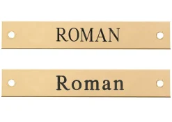 Beveled Edge Halter Nameplate - 1 or 2 lines