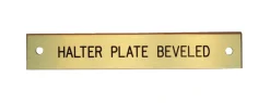 Beveled Edge Halter Nameplate - 3 lines