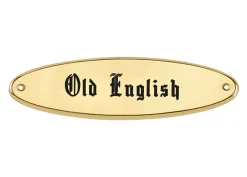 Brass Raised Oval Nameplate