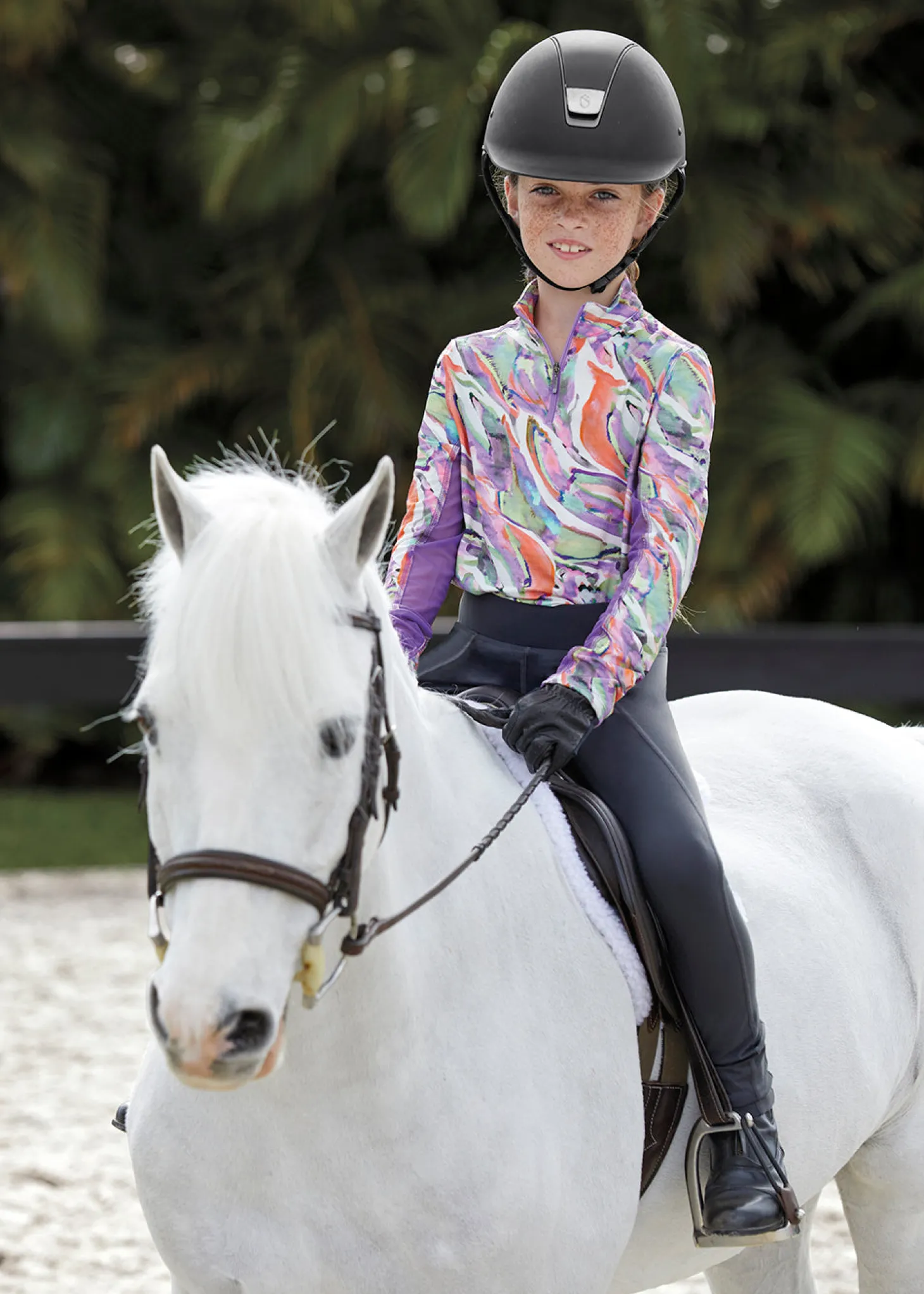 CoolBlast® 100 Kids’ Noma Long Sleeve Print Shirt