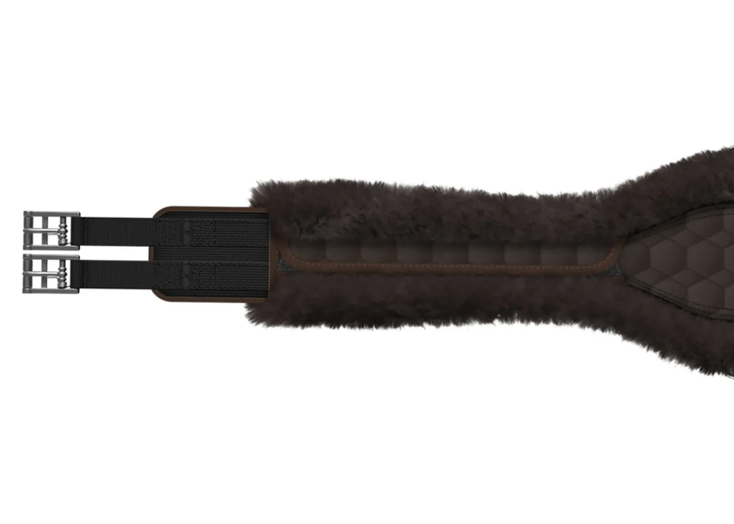 E.A. Mattes Contoured Long Girth with Detachable Cover