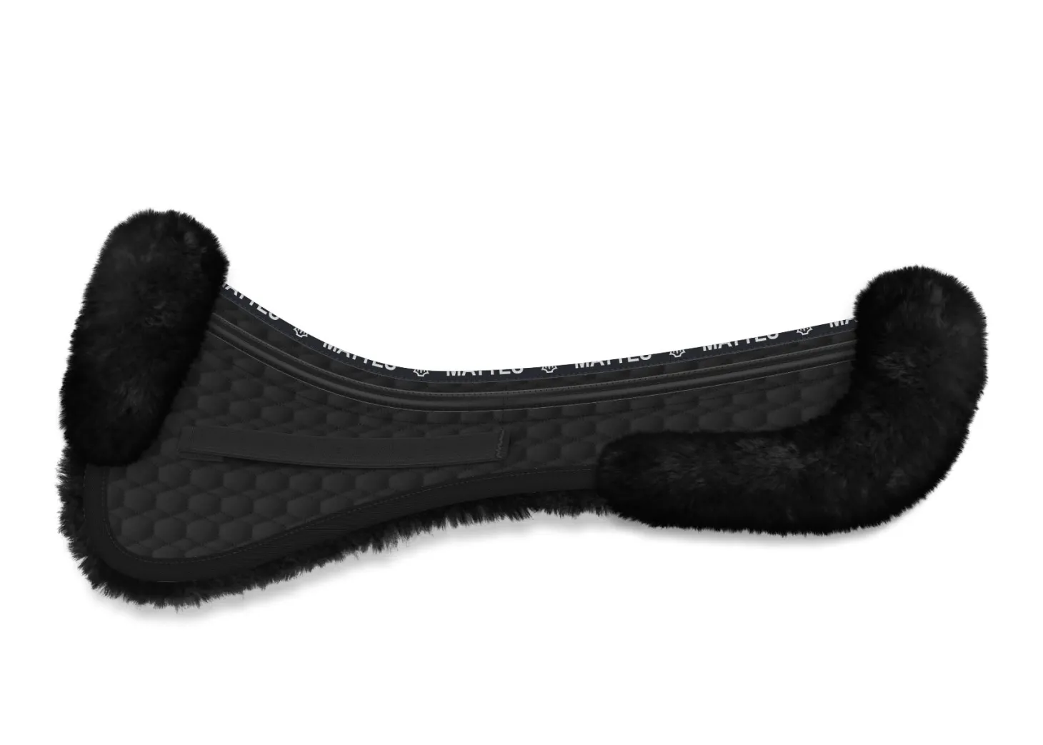 E.A. Mattes Dressage Correction Half Pad with Rear Trim & Pockets for Shims