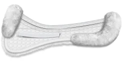 E.A. Mattes Platinum EWWA Sheepskin Dressage Correction Half Pad with Rear Trim