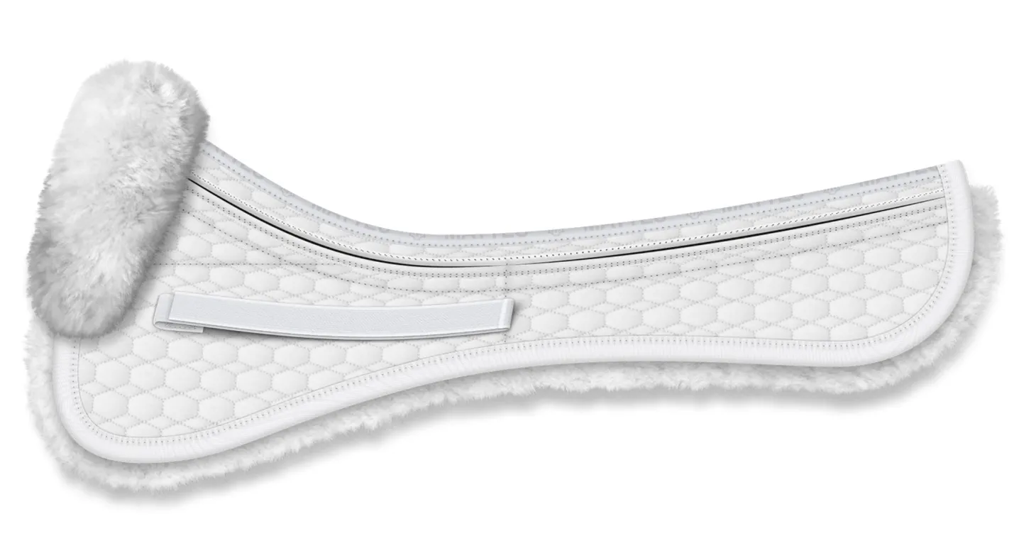 E.A. Mattes Platinum EWWA Sheepskin Dressage Correction Half Pad