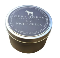 Grey Horse Candle Tin