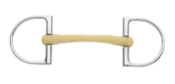 Happy Mouth Bits® King Hunter D-Ring Pro Ribbed Mullen Mouth Bit
