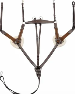 Henri de Rivel Pro 5-Point Elastic Breastplate Martingale with Running Attachment