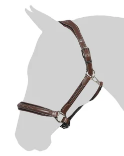 Henri de Rivel Stress Free Halter with Fancy Contrast Stitching