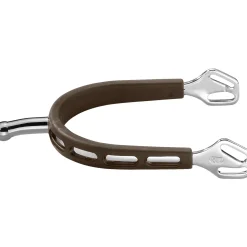 Herm Sprenger® Ultra Fit Brown Grip Small Round Rowel Spurs