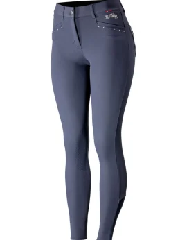 Horze Ladies’ Olivia Knee-Patch Breech with Silicone Grip