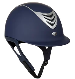 IRH® IR4G Matte Helmet, Navy Finish with Silver Vent