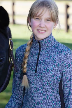 Kerrits® Kids’ Rail Side Quarter-Zip Tech Top