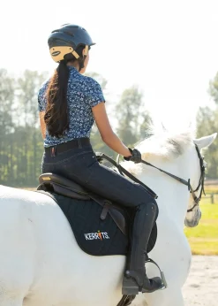 Kerrits Kids’ Stretch Denim Knee-Patch Breech