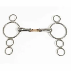 Metalab Double Jointed French Link Continental Gag Bit