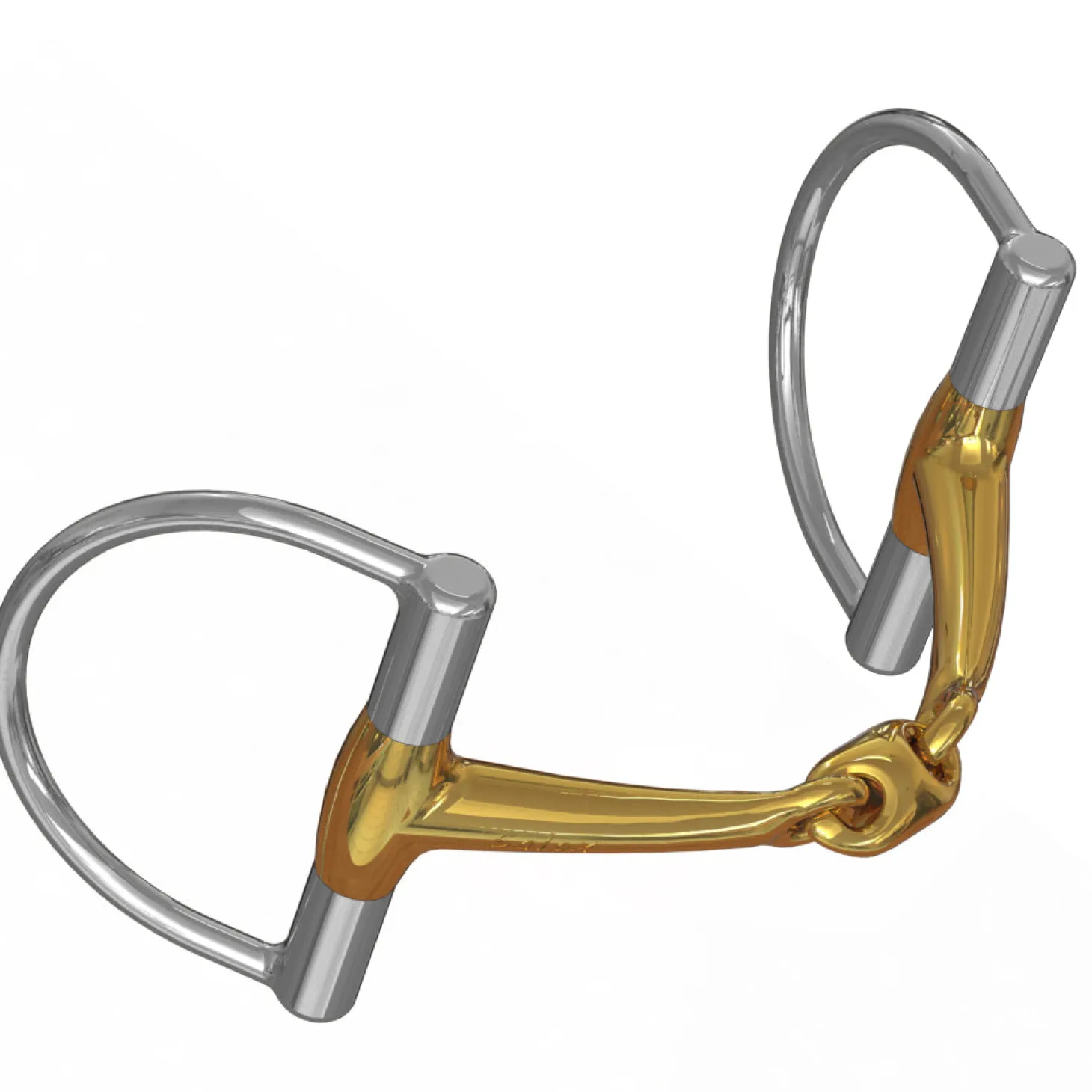 Neue Schule Tranz Angled Lozenge D-Ring Bit - 14 mm mouth