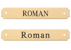 Notched Corner Bridle Nameplate