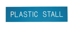 Plastic Stall Plate - 1 or 2 lines