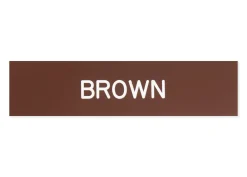 Plastic Stall Plate - 3 lines