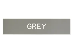 Plastic Stall Plate with Holder - 3 lines