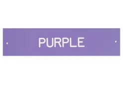 Plastic Stall Plate with Holder - 3 lines