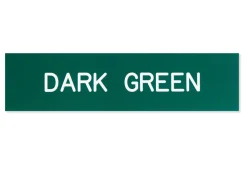 Plastic Stall Plate with Holder - 3 lines