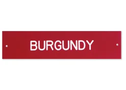 Plastic Stall Plate with Holder - 3 lines