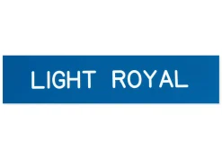 Plastic Stall Plate with Holder - 3 lines