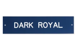 Plastic Stall Plate with Holder - 2 lines