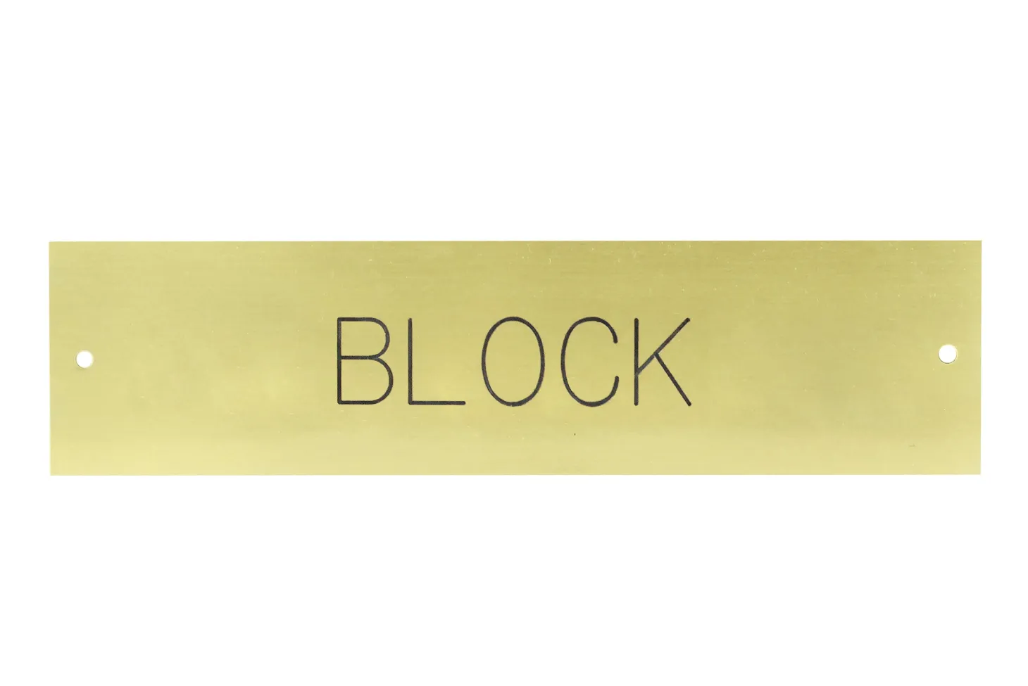 Rectangular Stall Plate - 1 or 2 lines