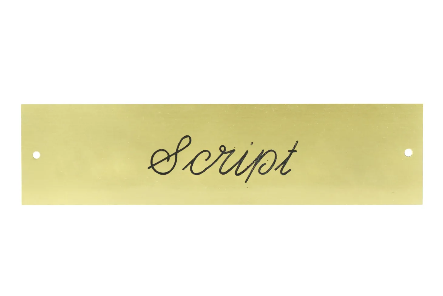 Rectangular Stall Plate - 1 or 2 lines