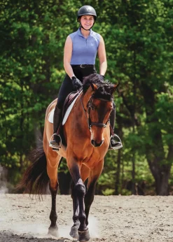 Riding Sport™ Ladies’ Airflow Quarter-Zip Solid Sleeveless Shirt