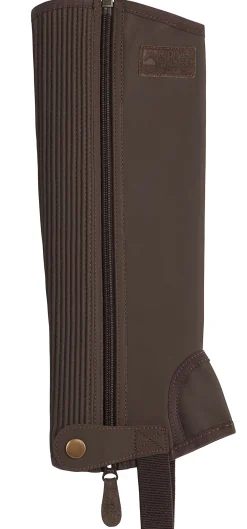 Riding Sport™ Kids’ Synthetic Suede Half Chaps with Silicone Grip Patches