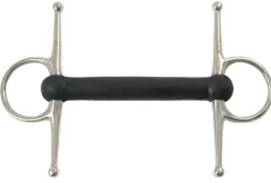 Shires Full Cheek Bit with Flexible Rubber Mullen Mouth