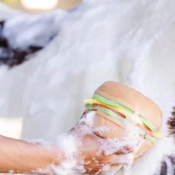 The Tack Hack Burger Body Sponge