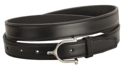Tory Leather 1" Stitched Belt with Stainless Steel Spur Buckle