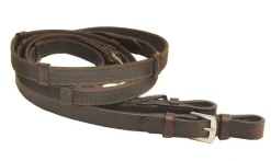 Tory Leather Company 3/4" x 54" Rubber Web Reins with Buckle Bit Ends
