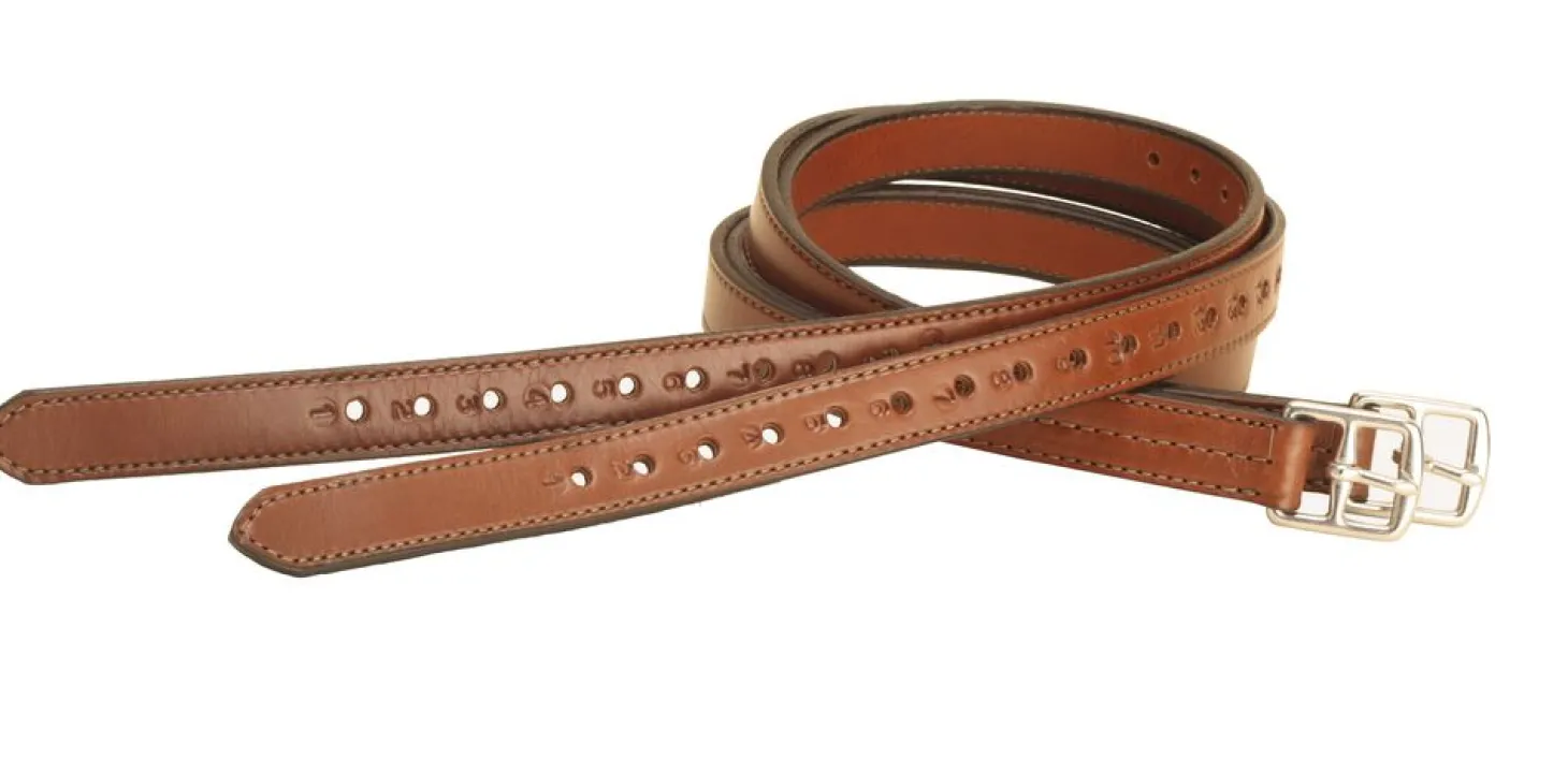 Tory Leather Company 1" x 54" Half-Hole Stirrup Leathers