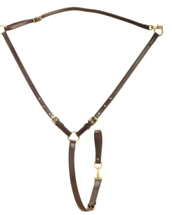 Tory Leather Company Martingale with Solid Brass Hardware