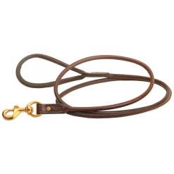 Tory Leather Rolled Leather Dog Leash