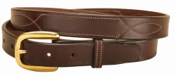 Tory Leather Stitched Pattern Belt